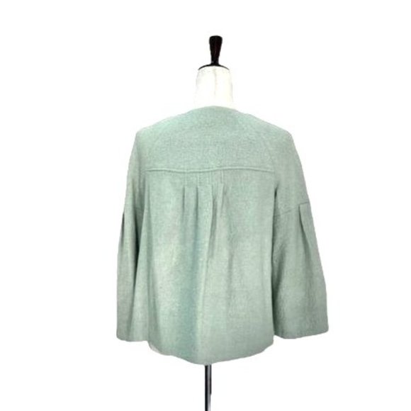 NWT Focus 2000 Wool Jacket w/ Bell Sleeves - Mint Green | 6 - Picture 2 of 9